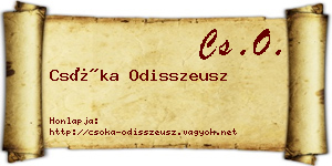 Csóka Odisszeusz névjegykártya